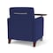 Lesro Siena Lounge Reception Guest Chair W/ Swivel Tablet, 27 in W 29.5 in L 32.5 in H SN1101 - alternate 2